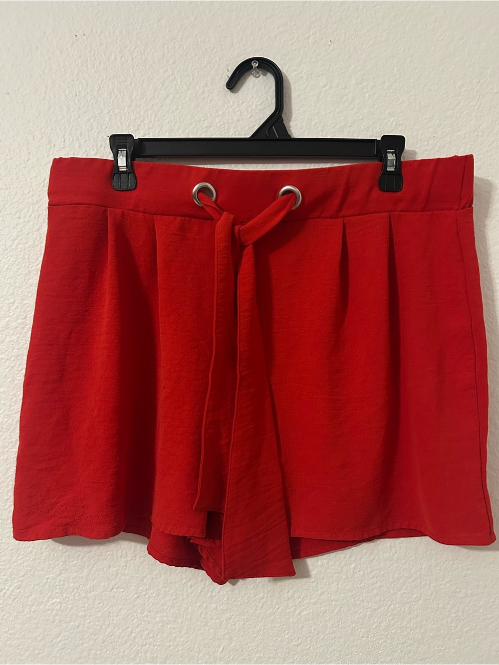 Red Paperbag Shorts